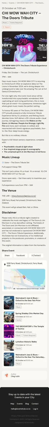 EventsHub – Event Discovery Platform